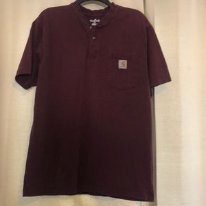 Carhartt shirt sleeve button neck t shirt p614